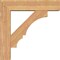 Ekena Millwork Balboa Block Smooth Bracket w/ Offset Brace, Western Red Cedar, 7 1/2"W x 32"D x 32"H BKT0806X32X32BOA05SWR - alternate 4